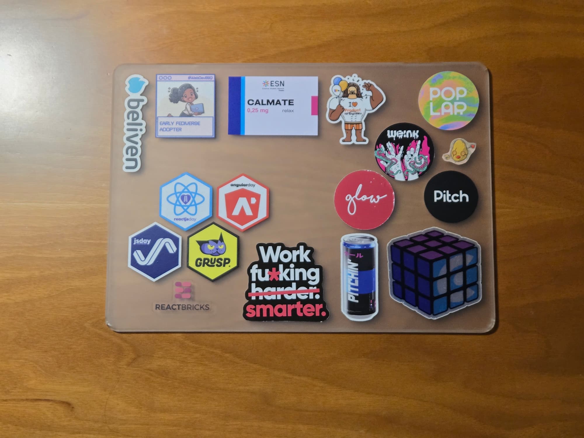 Stickers on the cover of my MacBook Pro 14" · M1 Pro