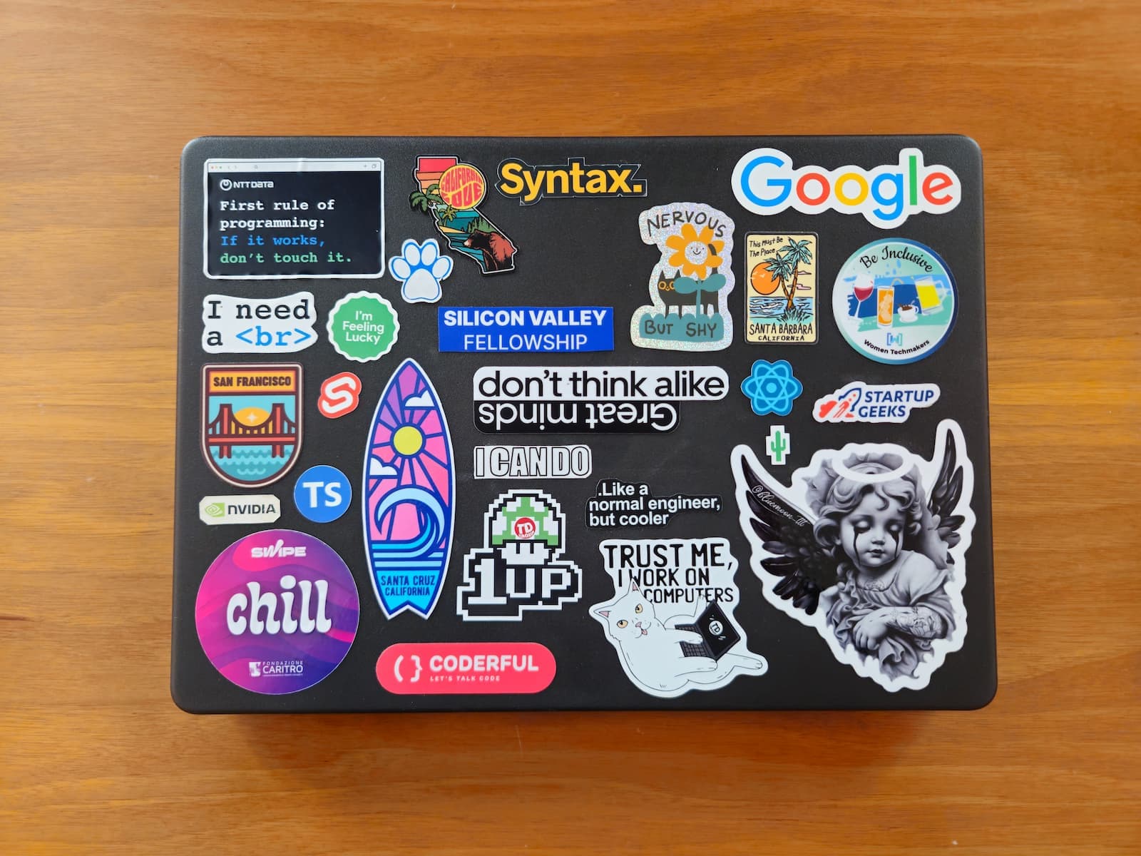Stickers on the cover of my MacBook Pro 14" · M4 Pro